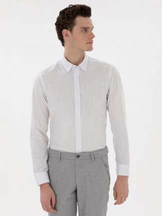 پیراهن مردانه خاکستری پیرکاردین