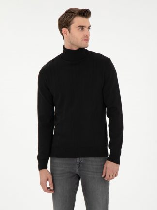 پلیور مردانه مشکی پیرکاردین