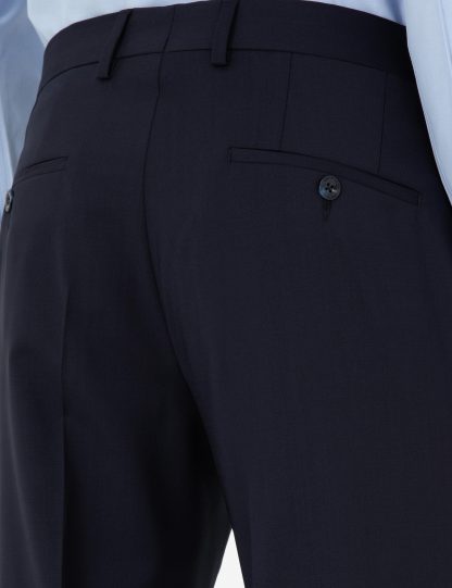 شلوار پارچه ای مردانه سرمه ای پیرکاردین