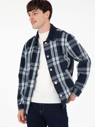 پیراهن مردانه آبی روشن یو اس پولو