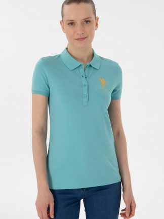 پولوشرت زنانه نعنایی یو اس پولو