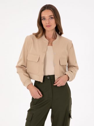 کت زنانه بژ پیرکاردین