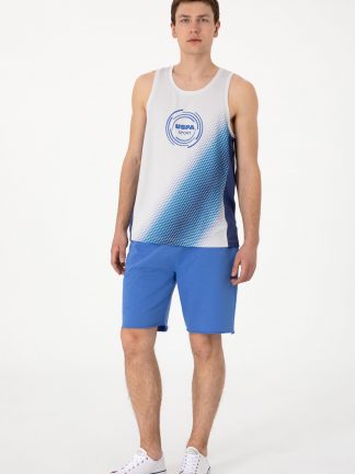 شلوارک مردانه نیلی یو اس پولو