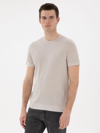 تی شرت مردانه بژ پیرکاردین