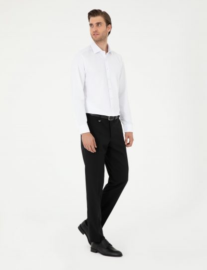 شلوار پارچه ای مردانه مشکی پیرکاردین