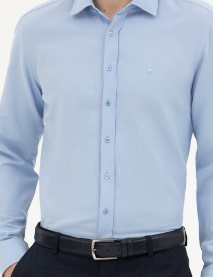 پیراهن مردانه آبی تیره پیرکاردین