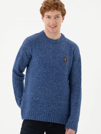 پلیور مردانه آبی یو اس پولو