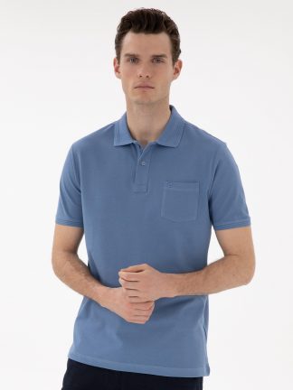 پولوشرت مردانه آبی پیرکاردین