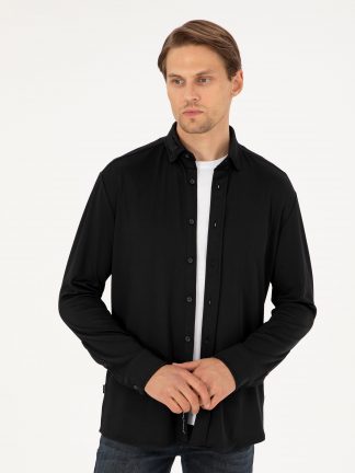 پیراهن مردانه مشکی پیرکاردین