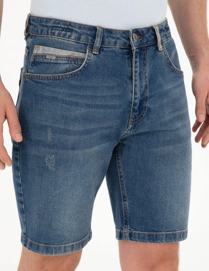 شلوارک مردانه آبی پیرکاردین