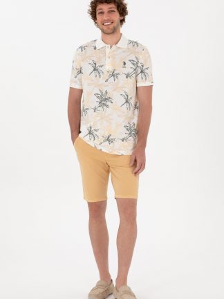 شلوارک مردانه خربزه ای یو اس پولو