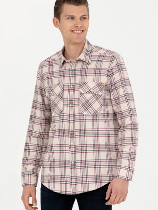 پیراهن مردانه طوسی یو اس پولو