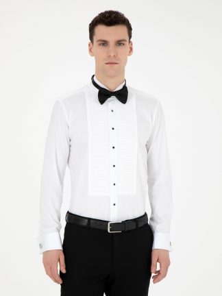 پیراهن رسمی مردانه سفید پیرکاردین