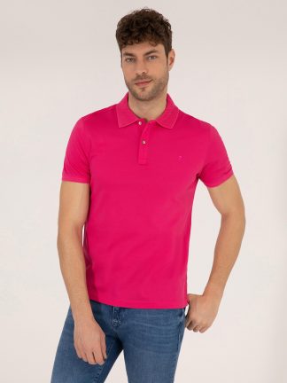 پولوشرت مردانه صورتی روشن پیرکاردین