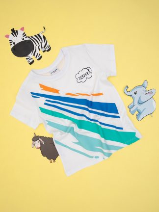 تی شرت پسرانه سفید یو اس پولو