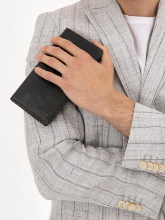 کیف پول و کارت مردانه مشکی پیرکاردین