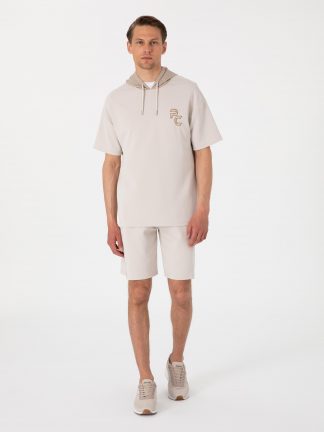 شلوارک مردانه طوسی پیرکاردین