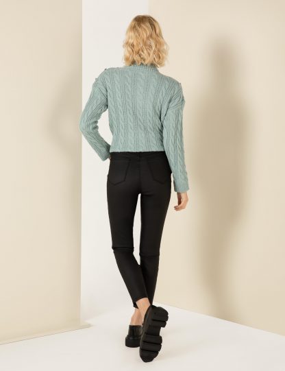 شلوار پارچه ای زنانه مشکی پیرکاردین