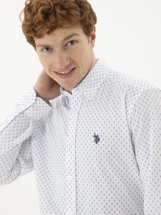 پیراهن مردانه آبی یو اس پولو