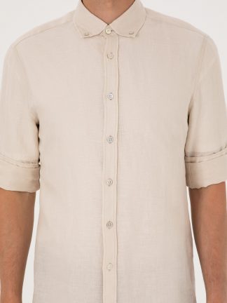 پیراهن مردانه طوسی یو اس پولو