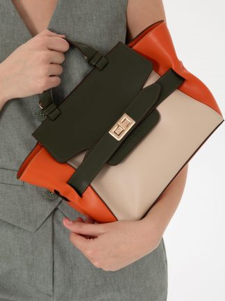 کیف دوشی زنانه سبز پیرکاردین