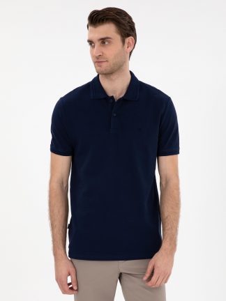 پولوشرت مردانه سرمه ای پیرکاردین