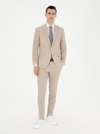 کت و شلوار مردانه بژ پیرکاردین