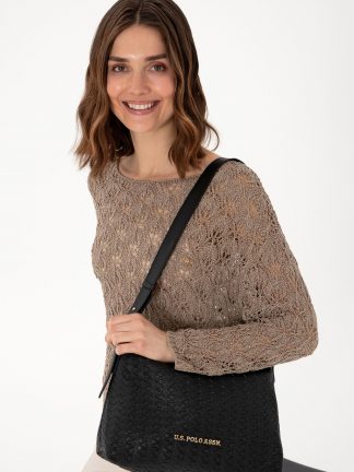 کیف زنانه مشکی یو اس پولو