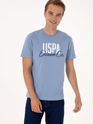 تی شرت مردانه آبی یو اس پولو