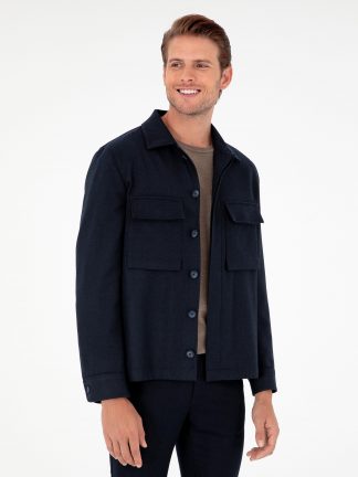 کت مردانه سرمه ای پیرکاردین