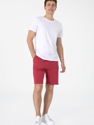 شلوارک مردانه آلبالویی یو اس پولو