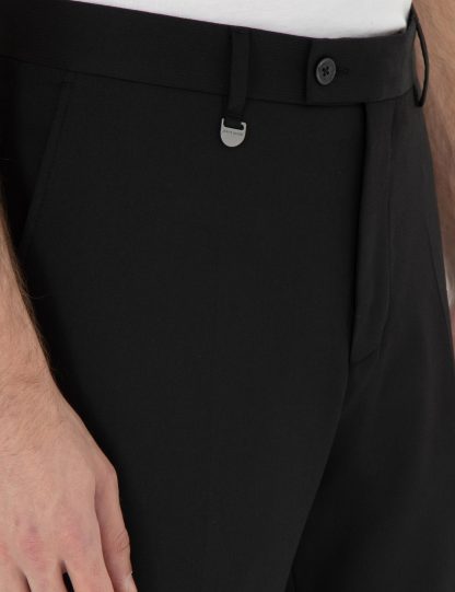 شلوار پارچه ای مردانه مشکی پیرکاردین