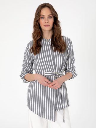 شومیز زنانه نیلی پیرکاردین