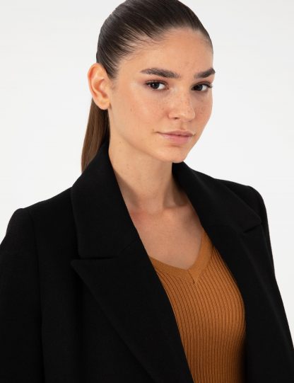 پالتو زنانه مشکی پیرکاردین