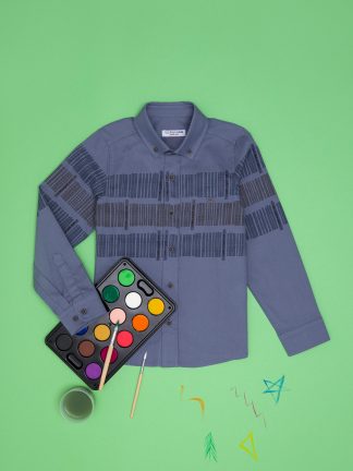 پیراهن پسرانه خاکستری یو اس پولو