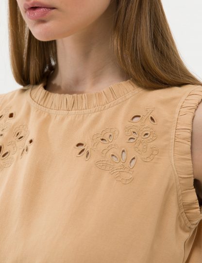 بلوز زنانه بژ پیرکاردین