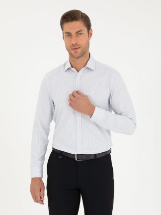 پیراهن مردانه سرمه ای پیرکاردین