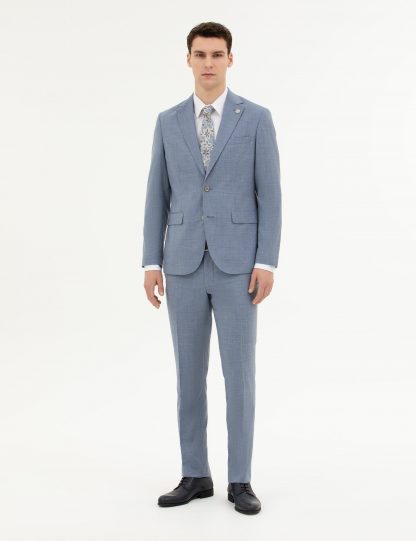 کت و شلوار مردانه آبی روشن پیرکاردین