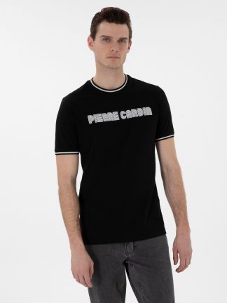 تی شرت مردانه مشکی پیرکاردین