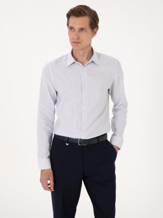 پیراهن مردانه آبی پیرکاردین