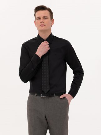 پیراهن رسمی مردانه مشکی پیرکاردین