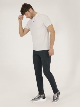 شلوار جین جذب مردانه سبز تیره پیرکاردین