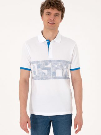 پولوشرت مردانه سفید یو اس پولو