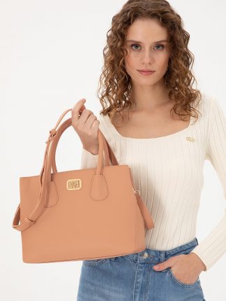 کیف زنانه قهوه ای یو اس پولو