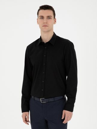 پیراهن مردانه مشکی پیرکاردین