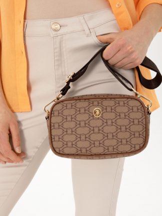 کیف دوشی زنانه بژ یو اس پولو