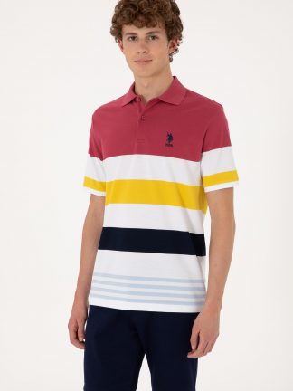 پولوشرت مردانه آلبالویی یو اس پولو