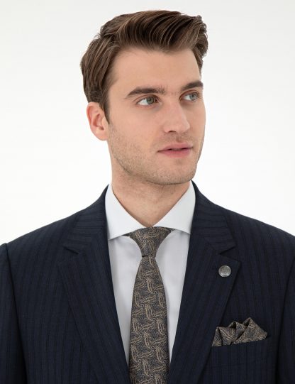 کت و شلوار مردانه سرمه ای پیرکاردین