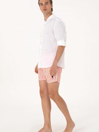 شلوارک مردانه گل انار یو اس پولو