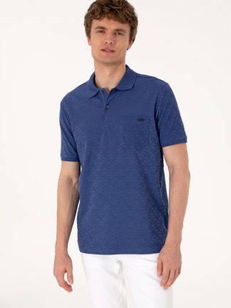 پولوشرت مردانه آبی لاجوردی روشن یو اس پولو